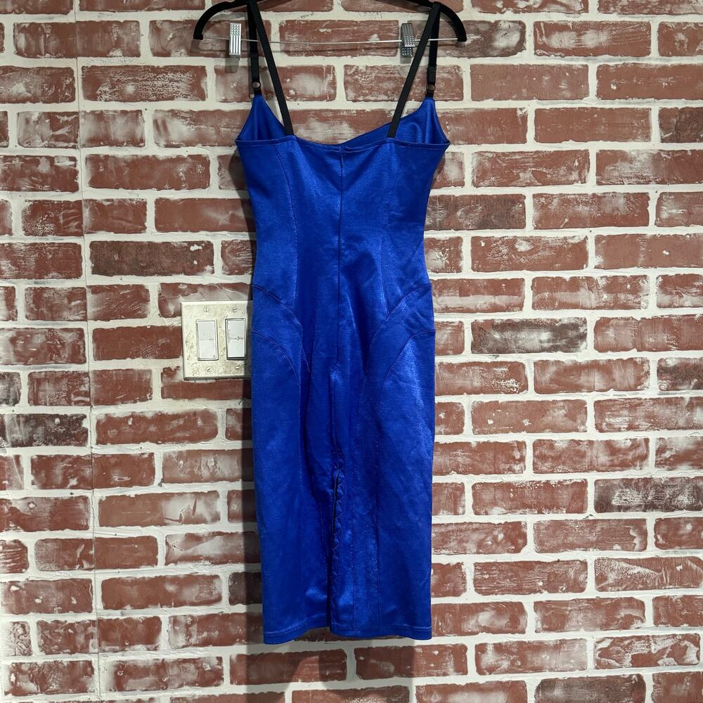 Mark Wong Nark Avant Garde Royal Stretch Satin Y2… - image 2